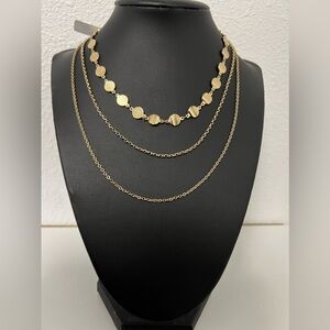 18k Gold Plated Multi-layer Necklace